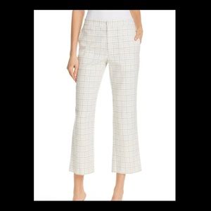 JOIE NWT Dicra Plaid Crop Flare Pants